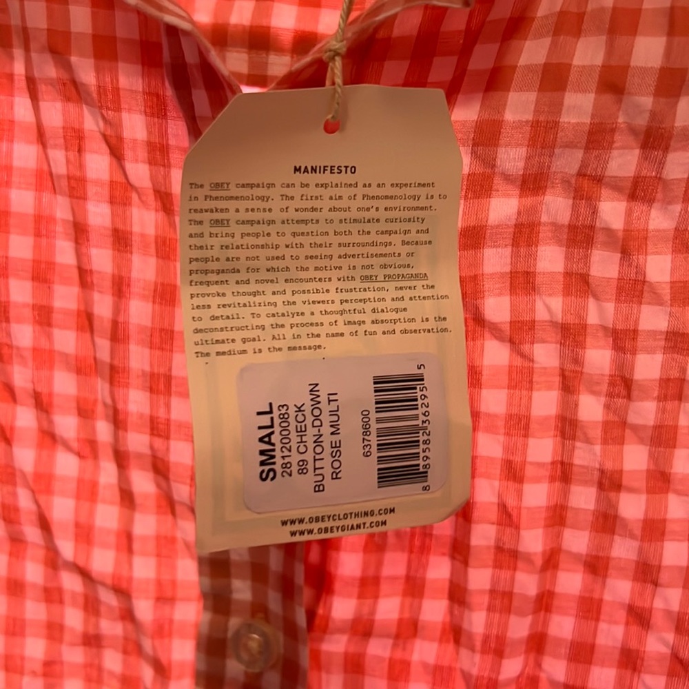 Woman’s Obey Button Up Shirt